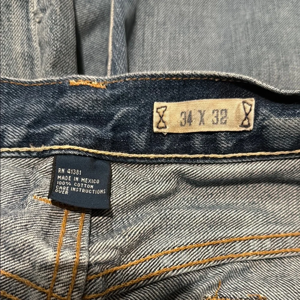 Men’s Polo Ralph Lauren Distressed Vintage 67 Classic Blue Jeans 34” x 32”